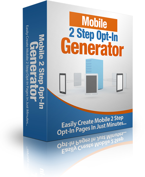 Product picture Mobile 2 Step Opt-In Generator